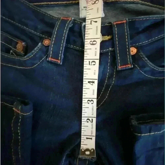 True Religion Lizzy Dark Wash Cropped Jeans Size 26 - Picture 10 of 12